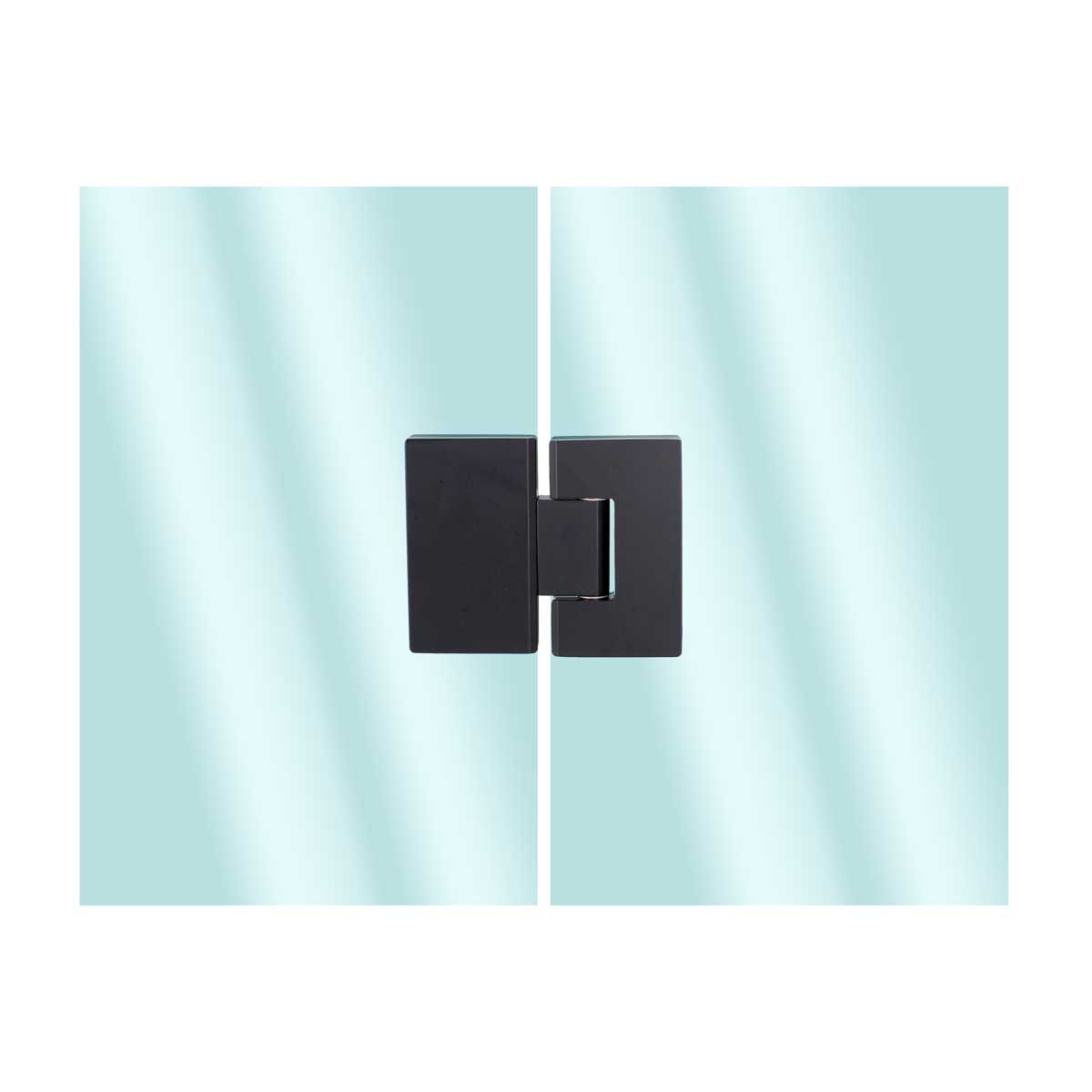 Bisagra vidrio-vidrio a 180° negro mate SH330N Axcent