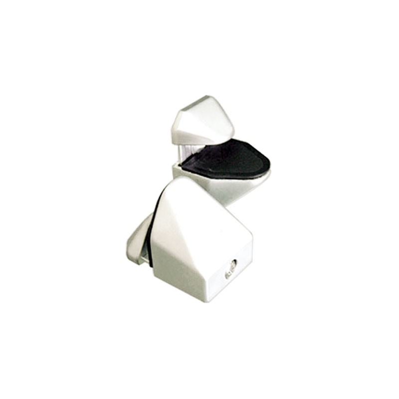 Soporte clipo blanco para vidrio Herralum