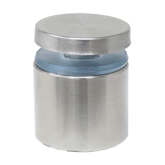 Soporte tubular para vidrio 25 x 25 mm acero inoxidable K-258 Axcent