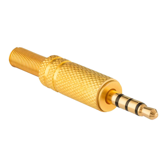 Plug 3,5 mm TRRS, metálico 250-154 Steren