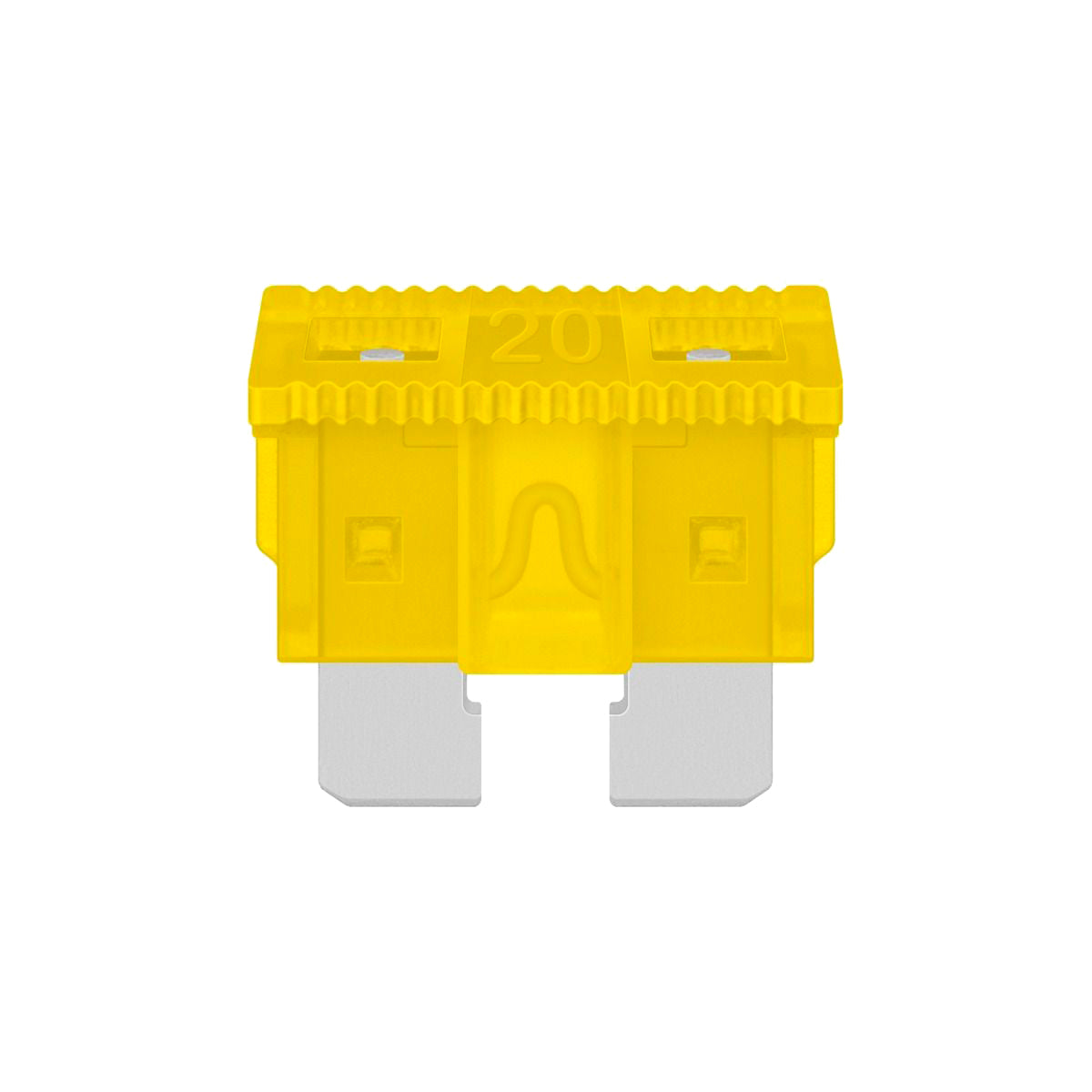 Fusible automotriz de 32 Vcc 20 A, amarillo FA 20 Steren