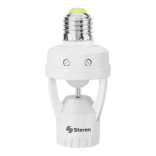 Socket con sensores de movimiento y luminosidad 360° LAM-055 Steren