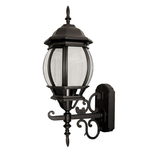 Farol de pared colonial negro FU0784 Fulgore