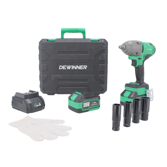 Llave de impacto inalámbrica 20 V ATS-3758 DEWINNER