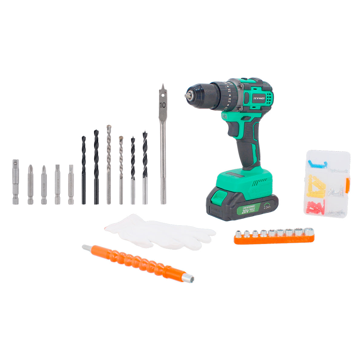 Taladro rotomartillo inalámbrico 20 V Brushless ATSLDB30003 DEWINNER