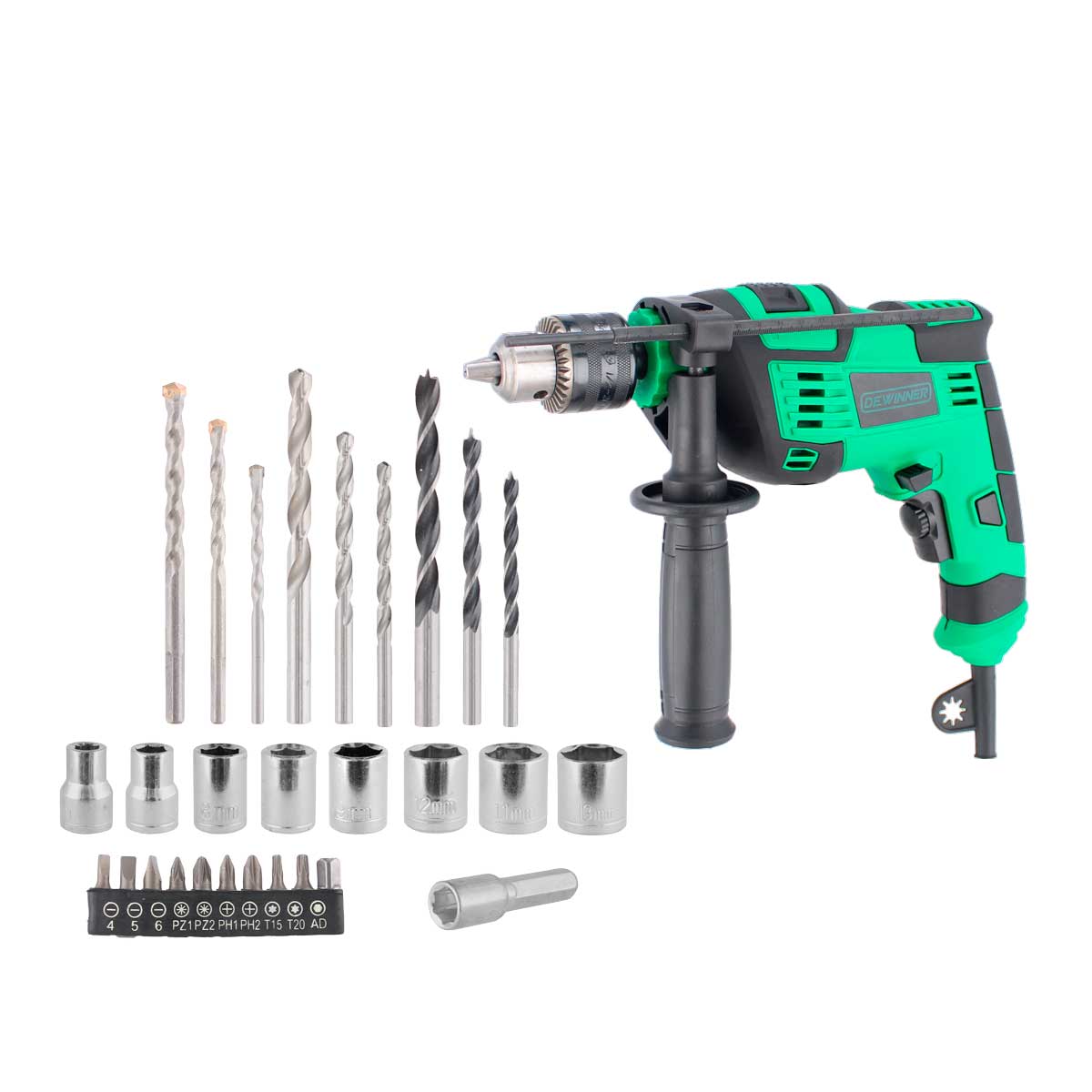 Taladro rotomartillo de 1/2" 710 W + accesorios DW-710 DEWINNER