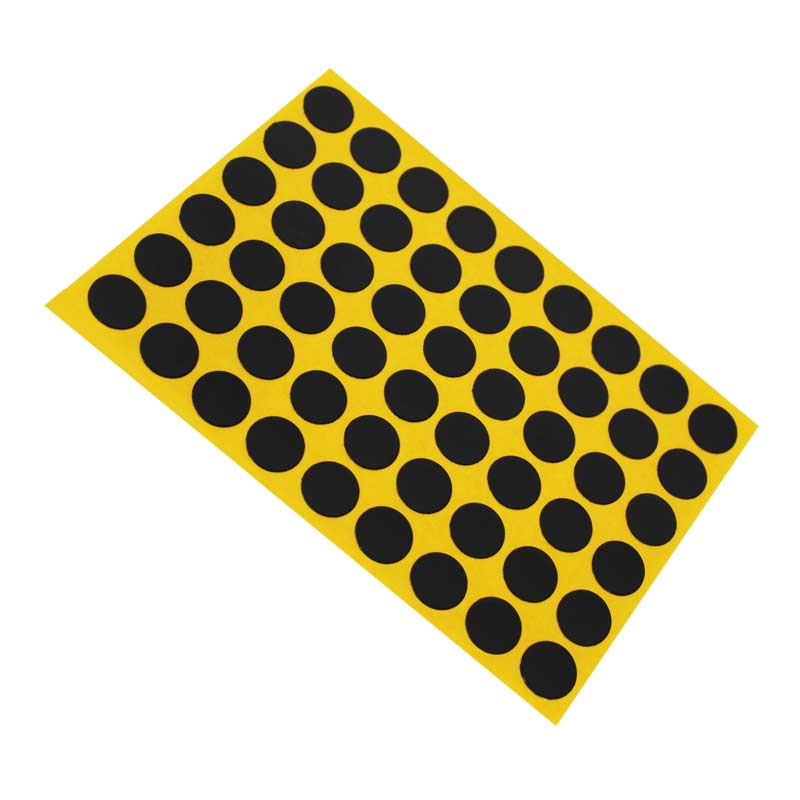 Tapa adherible negra para tornillo