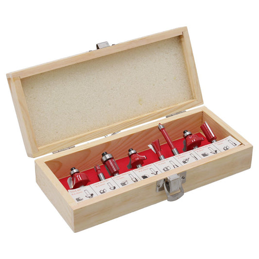 Juego de brocas de carburo para router 8 piezas 158 Adir