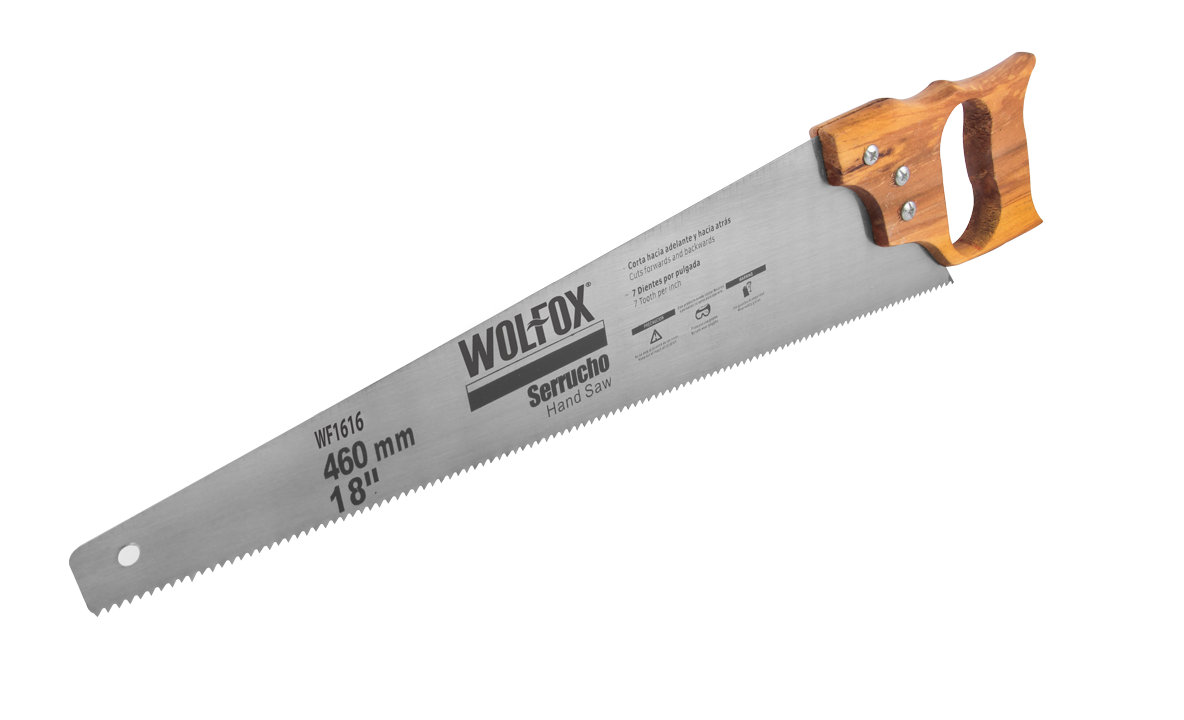 Serrucho mango de madera 18" WF1666 Wolfox