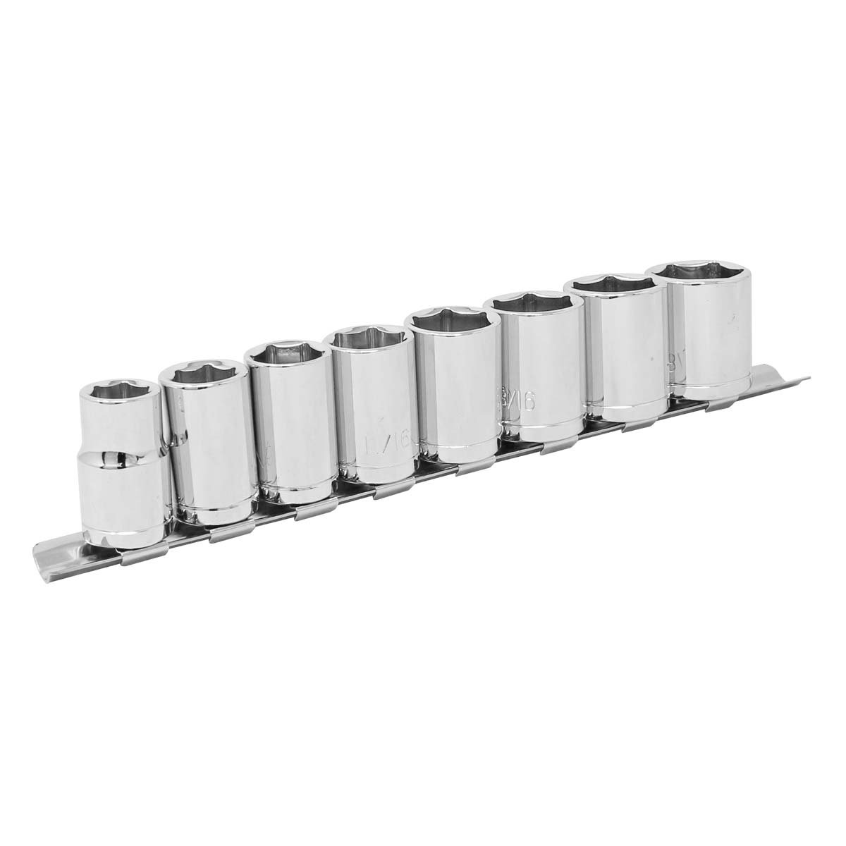 Juego de dados estándar mando 1/2" con 8 piezas WF2019 Wolfox