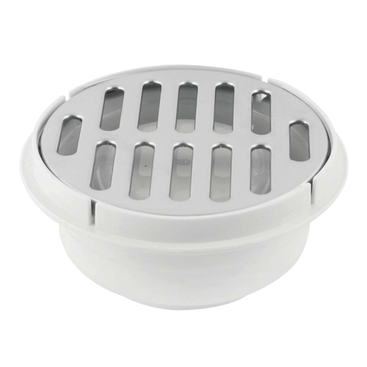 Coladera con rejilla plástica cromada YD0132 Yarden