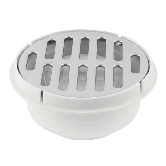 Coladera con rejilla plástica cromada YD0132 Yarden