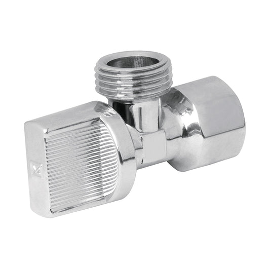 Llave angular 1/4 de vuelta sin contratuerca 1/2" x 1/2" YD0188 Yarden