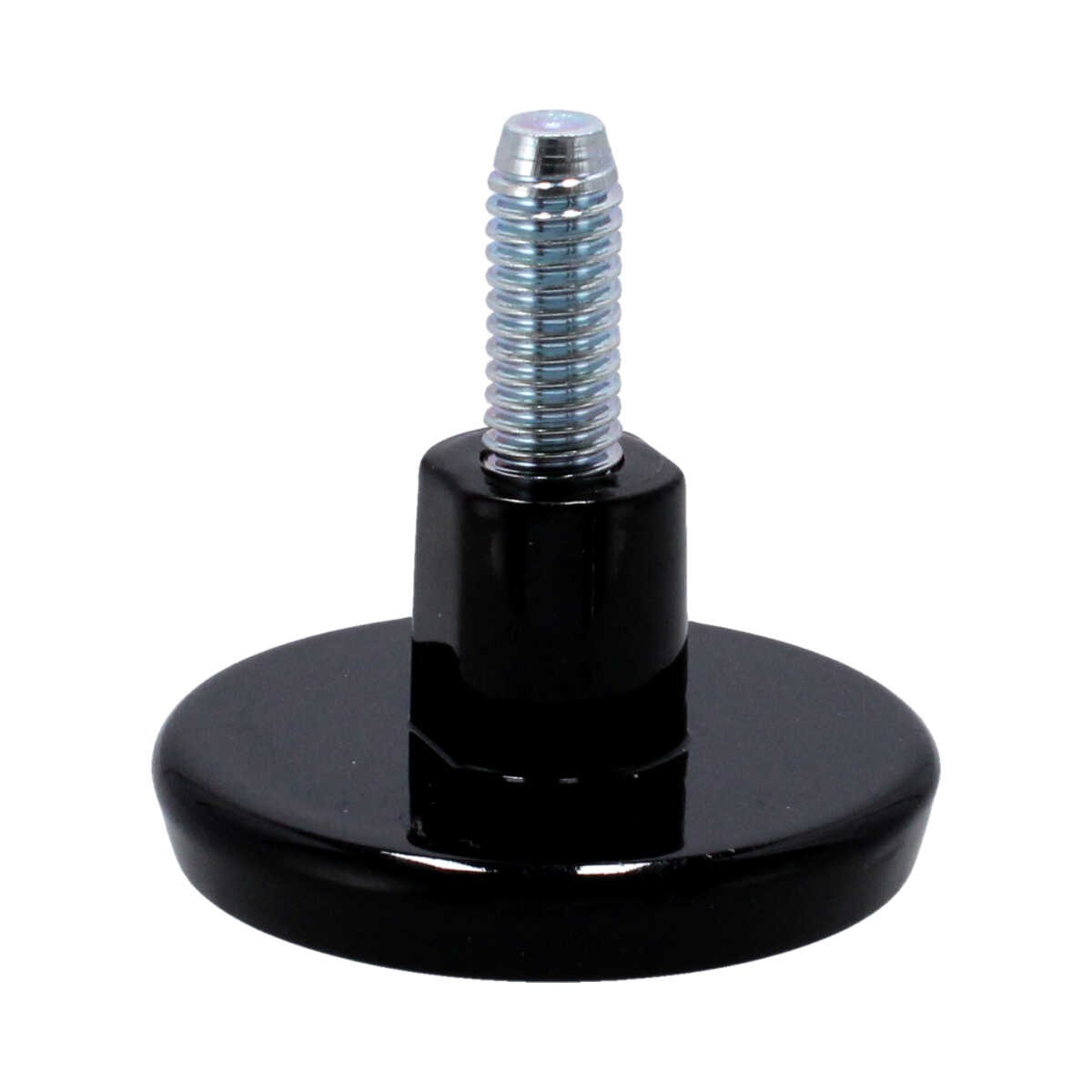 Nivelador negro con tornillo de 3/8" x 50 mm  tipo knoll 166070-N Rish